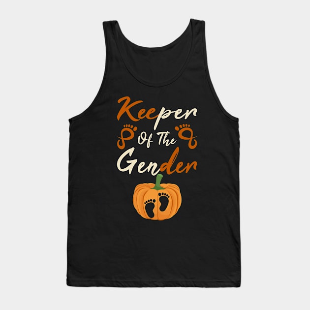 Halloween Keeper Of The Gender Reveal Baby Announcement Tank Top by dounjdesigner